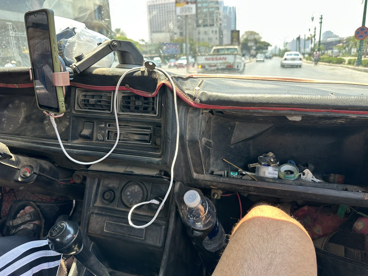 MoKhalilLab's tweet image. I hailed a Tesla Model 3, according to Uber-equivalent in Cairo 😂😂