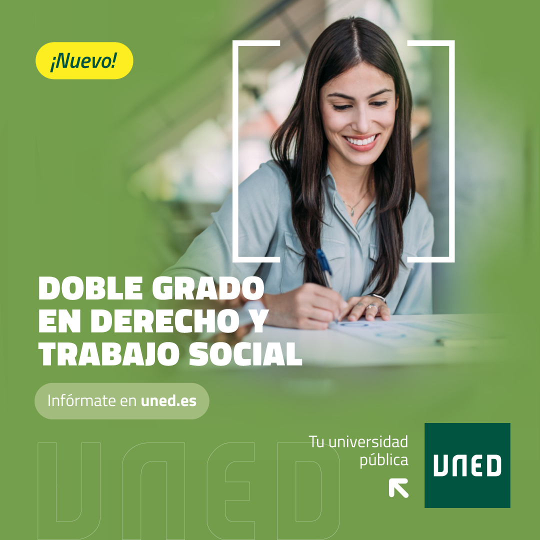 UNED amplía su oferta con 2 nuevos dobles grados;
Doble Grado en Ciencia Política y Sociología y Doble Grado en Derecho y Trabajo Social. 

Permitirán una formación sólida, crítica y aplicada para ejercer en un amplio abanico de ámbitos profesionales.

ℹ️🔗unedpamplona.es/la-uned-amplia…