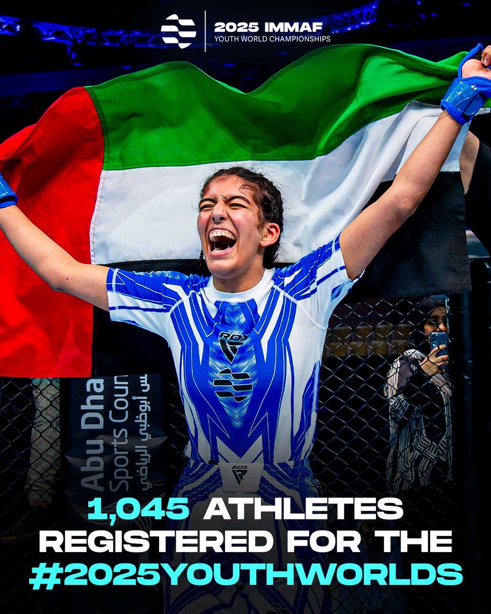 The biggest Youth Worlds in IMMAF history!

Over 1,000 Youth athletes will compete for gold in Al Ain from July 20th to 27th 🤩

#2025YouthWorlds | Watch LIVE on IMMAF.tv 📺