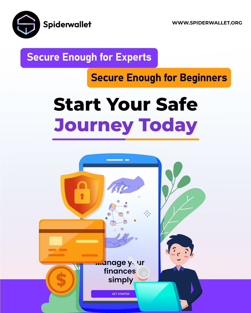 spiderwallet_'s tweet photo. Secure enough for experts. Simple enough for beginners.
Start your safe crypto journey with SpiderWallet — where security meets ease of use.
Whether you're a pro or just getting started, your assets stay protected.

🔗 https://t.co/cPP3OAY9d0

#CryptoWallet #BeginnerFriendly https://t.co/bCQcYXm1On