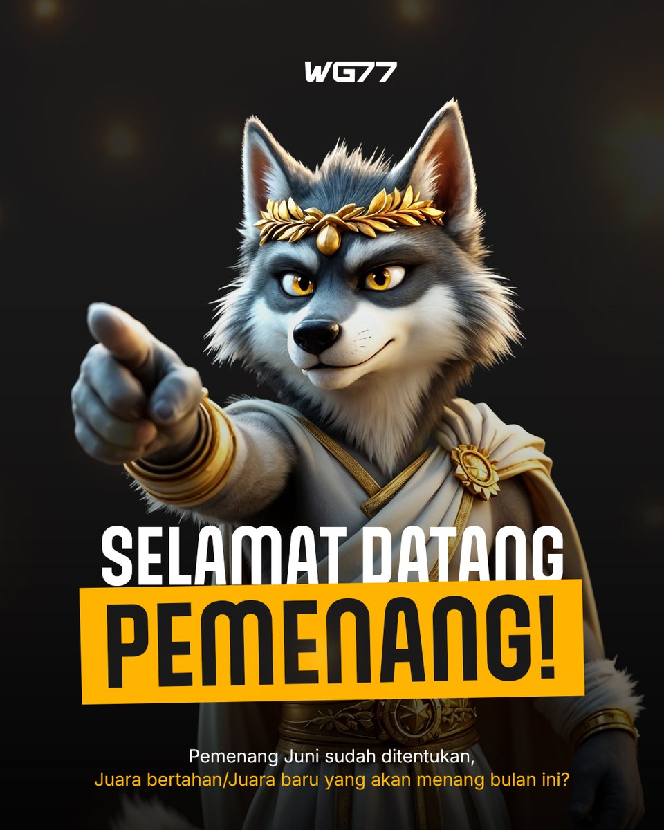 PlayWG77's tweet photo. 🏆 SELAMAT DATANG JUARA BULAN JUNI!
Yang berhasil naik podium, kalian luar biasa! 🙌
Tapi ingat... Juli baru dimulai, dan kursi juara masih bisa direbut lagi!😏🔥

Ayo mulai bulan ini dari awal! Gas terus dari hari pertama dan buktikan siapa yang layak jadi raja Juli!👑🚀

#WG77 https://t.co/WYv02e8emv