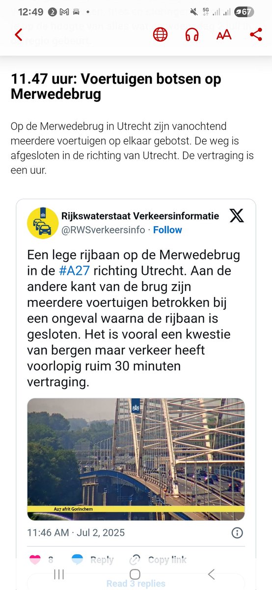firefighter030's tweet photo. @rtvutrecht Weten jullie meer dan de meesten in NL?
Merwedebrug in Utrecht?? @gorinchem #fail https://t.co/ehF9Vq2ro8