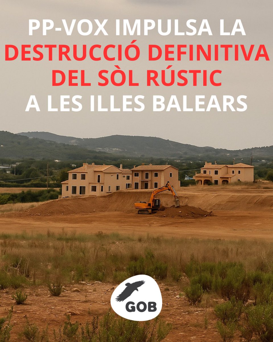GOBMallorca's tweet image. 🚨 El Govern PP-VOX a través de la Llei per l’obtenció de sòl, que pretén aprovar al Parlament dilluns de la setmana que ve, posa en PERILL el #territori, els #recursosnaturals i la nostra capacitat de resistència davant la crisi climàtica.

🧵Obrim fil!