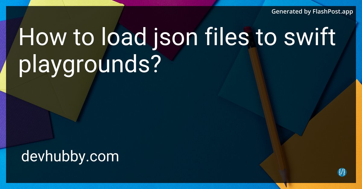alieGotha's tweet image. If JSON gets lost on its way to Swift Playgrounds, does it ask Siri for directions?

Source: devhubby.com/thread/how-to-…

#CodeWithSwift #DeveloperiOS #SwiftPlaygrounds #DevCommunity #playtime #swiftplaygrounds