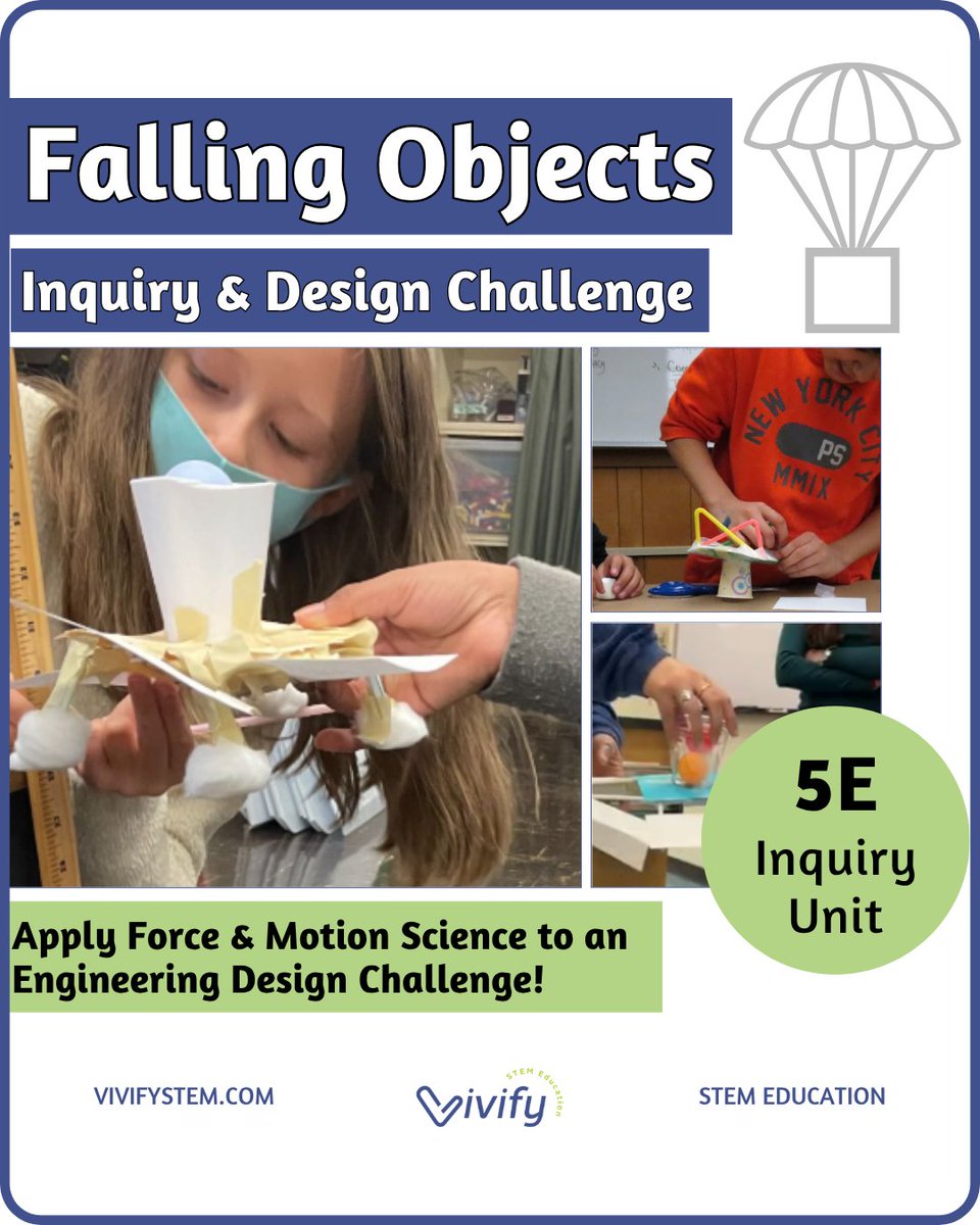 What do falling objects, parachutes, and space landers have in common? In this hands-on 5E STEM adventure, students explore gravity, drag, and engineering design to land their “astronauts” safely - while building real-world skills and a love for learning!
vivifystem.com/new-products/p…