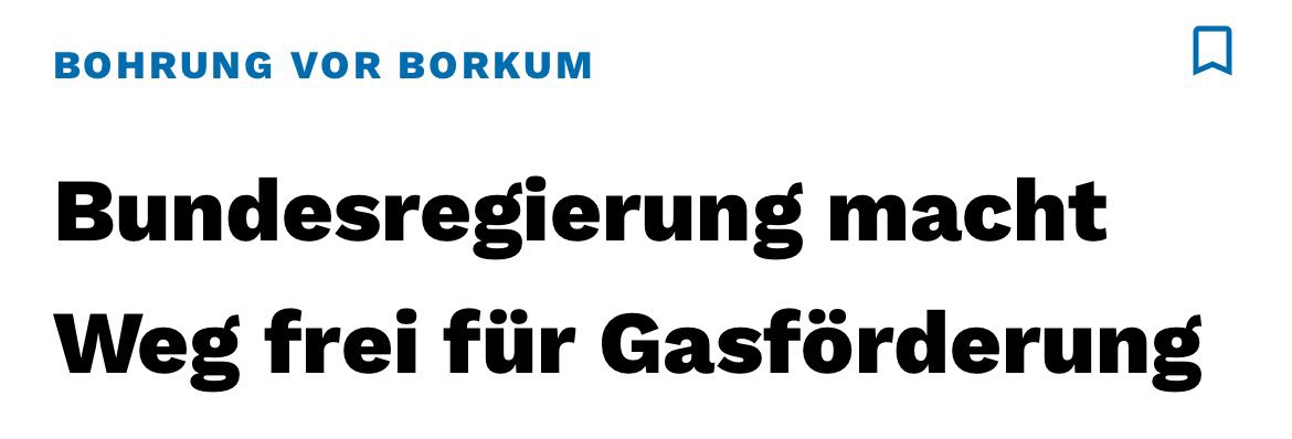 Luisamneubauer's tweet image. + Das Kabinett hat heute dem Gasfeld vor #Borkum zugestimmt +
Der ausländische Gaskonzern kann kommen & die Nordsee plündern. Es ist eine solche Bankrotterklärung, für die Energiewende, für den Klimaschutz, den Meeresraum & die Insel Borkum. Diese Regierung hat nichts verstanden.