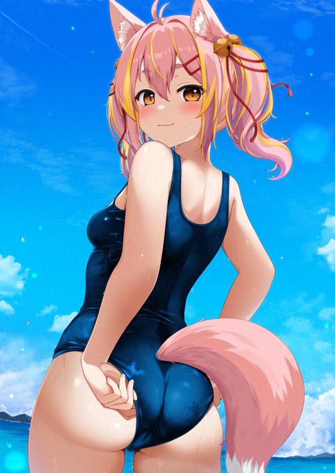 skebでご依頼頂いたVTuberのスク水 鈴音舞夢さん!! 