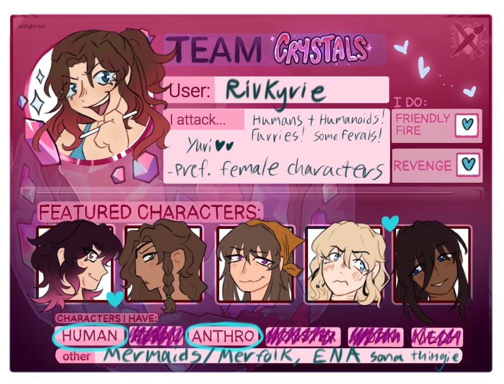 RivKyrie's tweet image. HI IM ACTIVE ON ARTFIGHT THIS MONTH. ITS PRETTY MUCH ALL IM GOING TO DO.. YEP
artfight.net/~RivKyrie