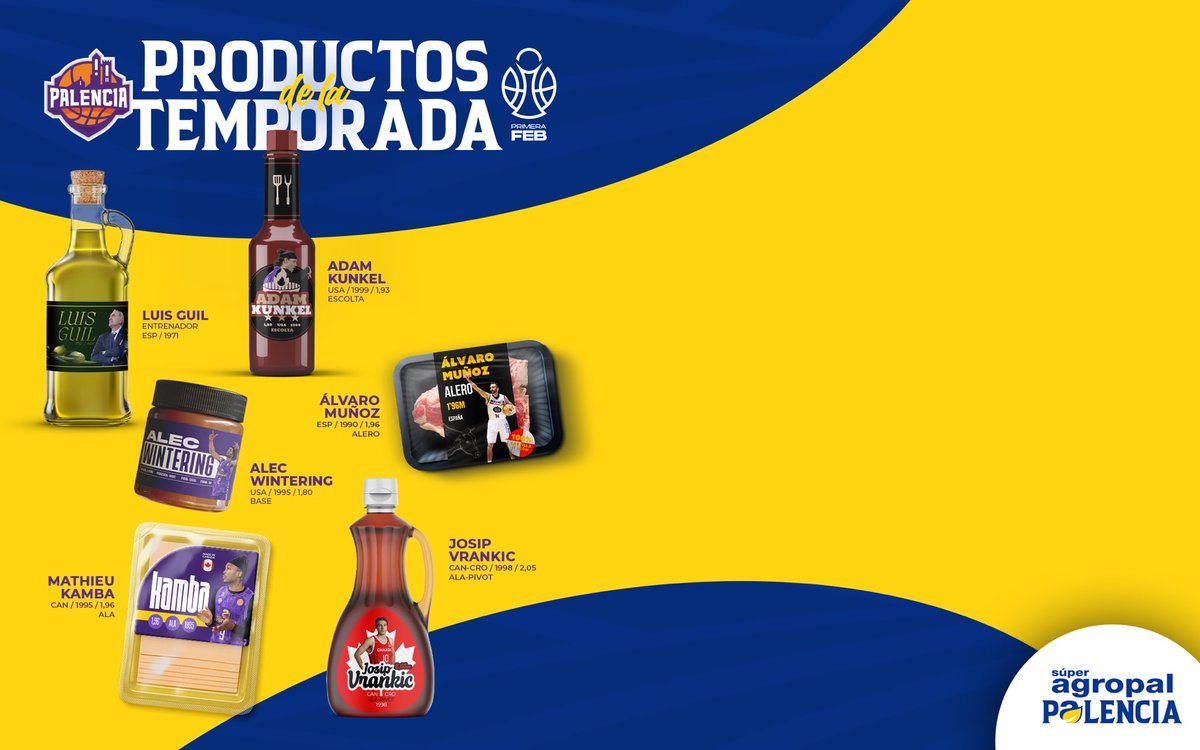 Palencia_Basket's tweet photo. ✈️👨🏿‍✈️🇨🇦
📢 ¡Atención, Palencia! 😎
✅ ¡Sí! ¡Mathieu KAMBA seguirá volando un año más en Palencia!

🧀 Producto: Cheddar canadiense. No puede faltar en ninguna buena combinación… como Kamba.

💜 #ProductoDeTemporada @KambaSlice https://t.co/tSMeNehrIB