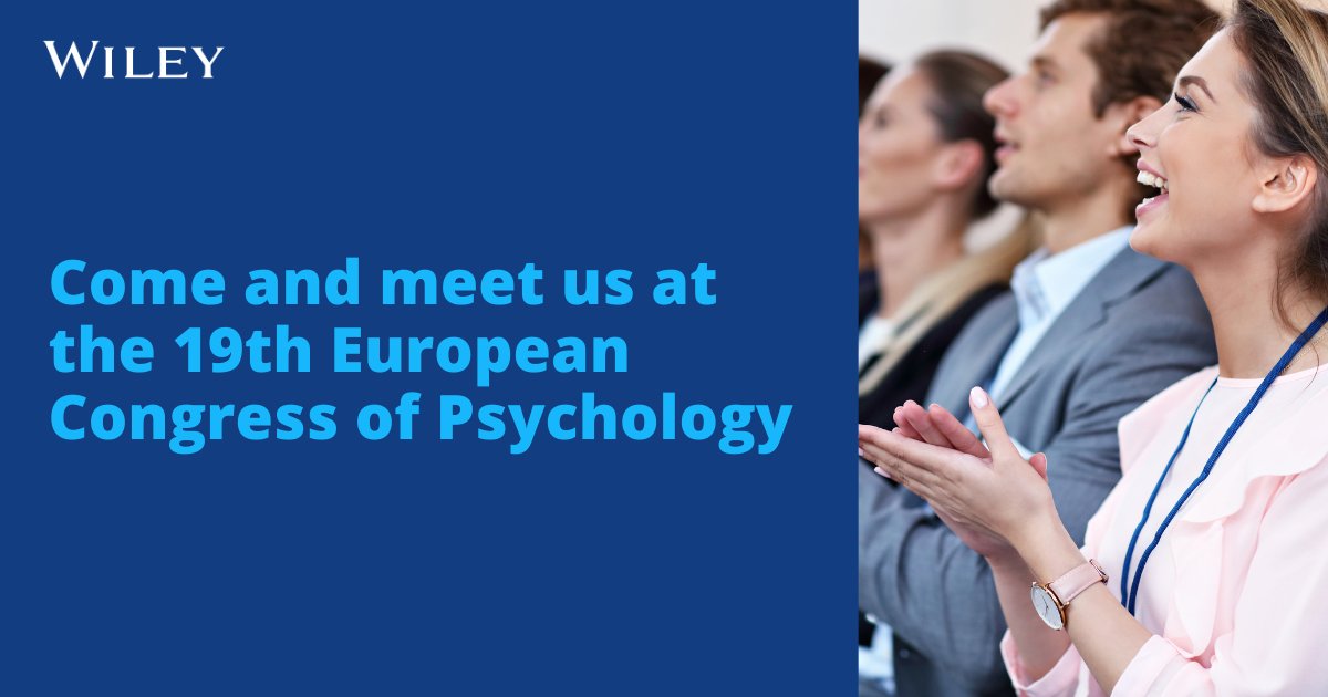 WileyPsychology's tweet image. 👋Join us at our stand in the Exhibition Foyer during the 19th European Congress of Psychology! We'll be there from 1-4 July, and we can't wait to meet you. See you soon!
#ECP2025