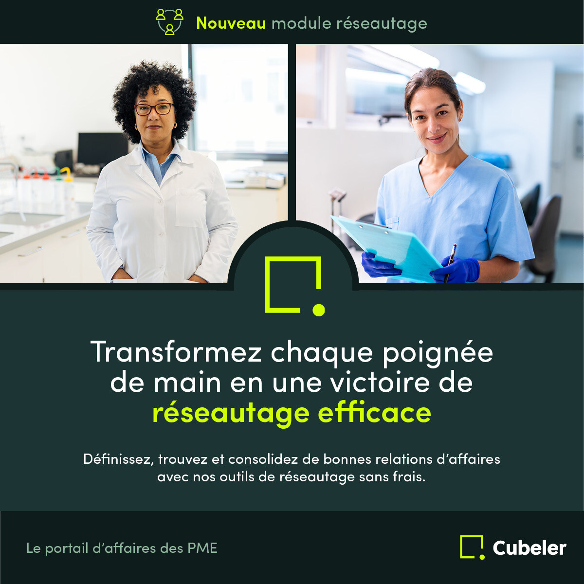 🌟 Excellente nouvelle! Cubeler Réseautage est officiellement lancé ! Rejoignez Cubeler et réseautez avec les dirigeants de PME partout au Canada, et ce, sans frais. 🚀

Améliorez votre capacité de réseautage ! 👇 
hubs.la/Q03mldhJ0