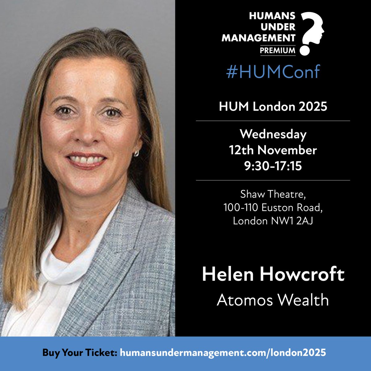🌟 Excited to feature Helen Howcroft from Atomos Wealth at HUM London 2025!

Explore how understanding client psychology can transform your practice, leading to better client meetings, stronger trust, and long-term commitment.

🎟️ Tickets available at: humansundermanagement.com/london2025?utm…