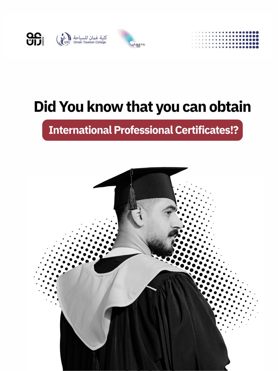 thisisOTC's tweet photo. At Oman Tourism College, you can study, train, and collect international certificates while completing your academic studies✨.
#otc #كلية_عمان_للسياحة #lobsterink #sabre #micros #opera_cloud #GTTP https://t.co/JVouSO4sad