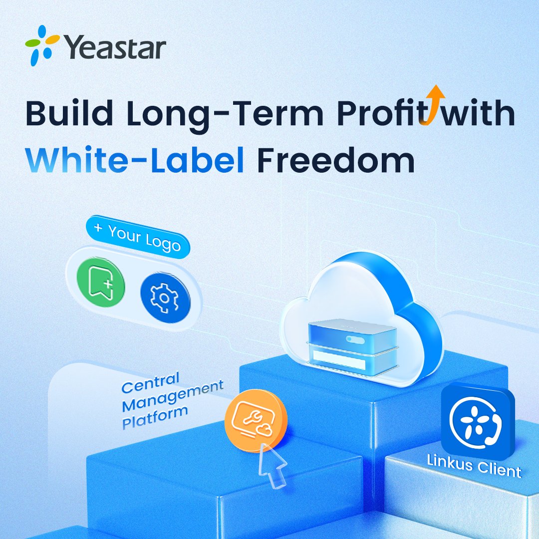 Yeastar's tweet image. 𝗦𝗲𝗹𝗹 #𝗣𝗕𝗫 𝘂𝗻𝗱𝗲𝗿 𝘆𝗼𝘂𝗿 𝗯𝗿𝗮𝗻𝗱 𝘄𝗶𝘁𝗵 𝗺𝗶𝗻𝗶𝗺𝗮𝗹 𝗶𝗻𝘃𝗲𝘀𝘁𝗺𝗲𝗻𝘁 𝗮𝗻𝗱 𝗺𝗮𝘅𝗶𝗺𝗶𝘇𝗲 𝗽𝗿𝗼𝗳𝗶𝘁𝘀! @Yeastar #WhiteLabel solution covers PBX, Linkus&amp;amp; Central Management. Perfect for MSPs to launch &amp;amp; grow fast.
Read More👉 hubs.ly/Q03vz2cp0