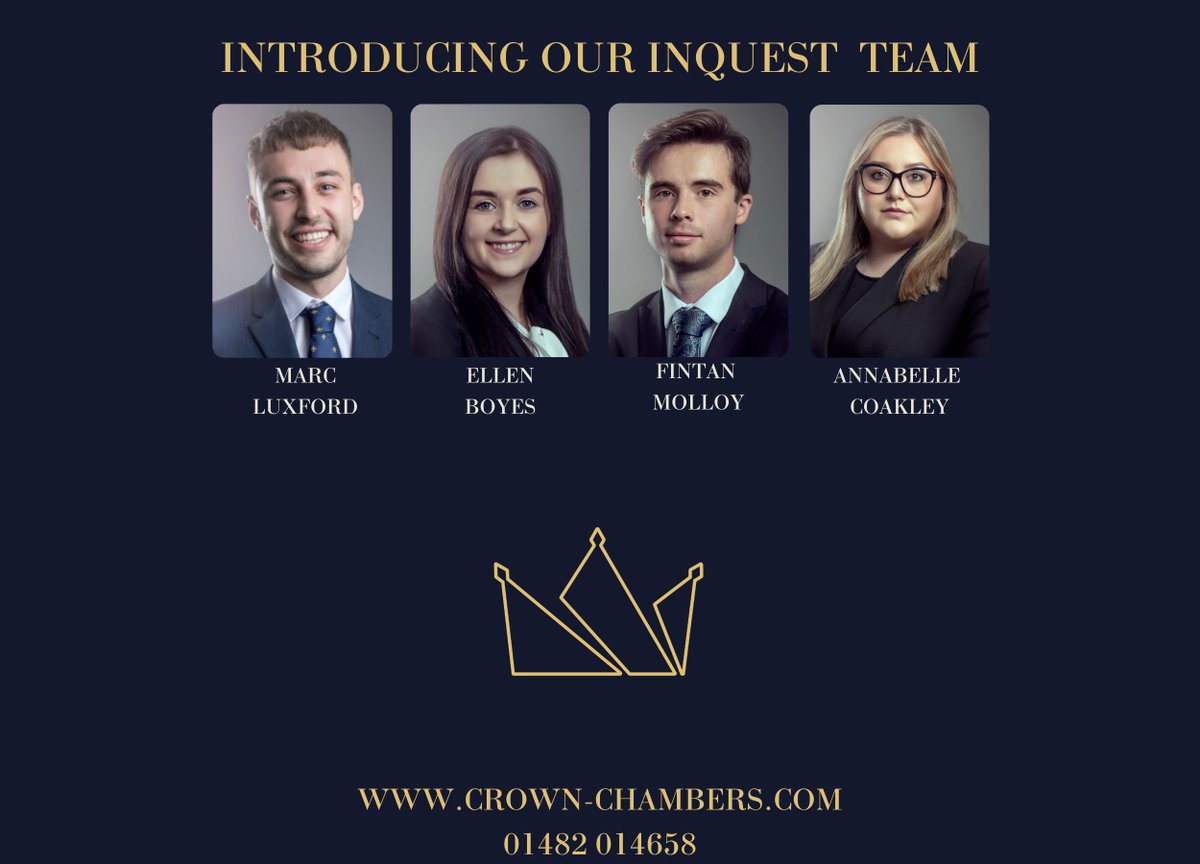 Our inquest team are experienced in dealing with complex cases representing interested persons at inquests. Our barristers understand the importance of these matters requiring great sensitivity and  expert advocacy at each stage of the inquest process.  crown-chambers.com/inquests-inqui…