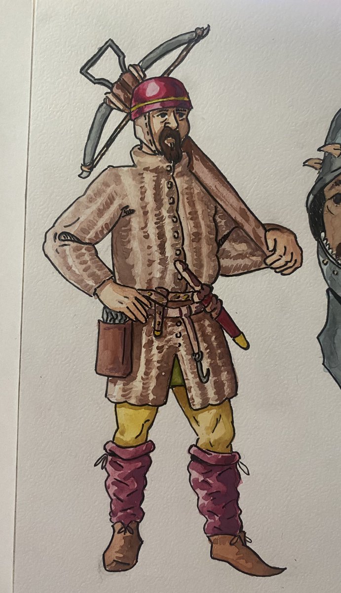 Castilian crossbowman from XIV century