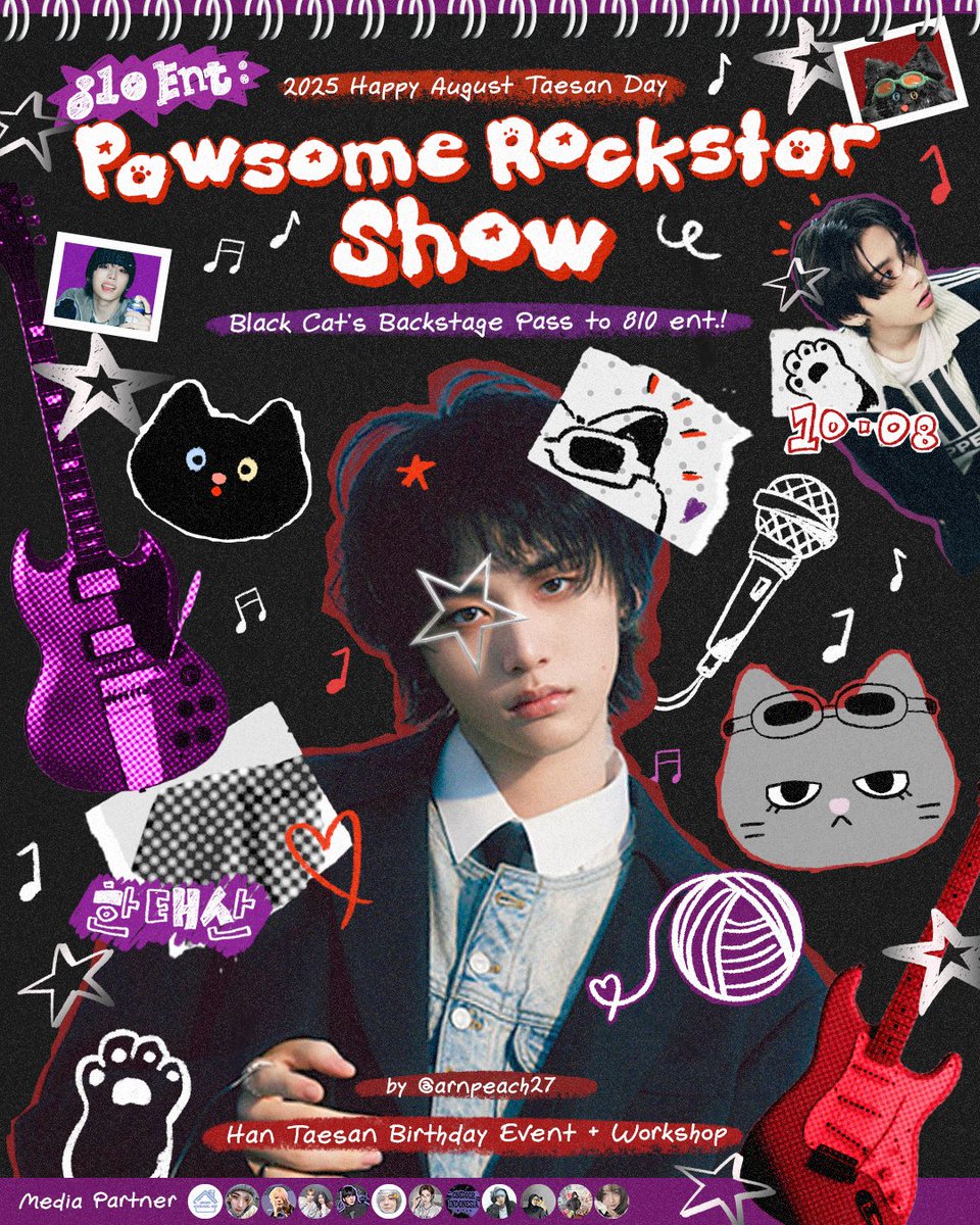 arnpeach27's tweet photo. ✮ ݁˖🎸♫๋࣭ Taesan Birthday Event in Jakarta ✮ ݁˖🎸♫๋࣭ 
by @arnpeach27 x @blueesskiess

Let’s celebrate our rockstar boy' birthday together~
📅 Saturday, 9 August 2025
💰 130K
📍Tadeo Cafe, Pondok Indah – Jakarta
RSVP here: https://t.co/yfwQtL0BJr

Don’t miss this pawsome show! https://t.co/2kqEIceFBd