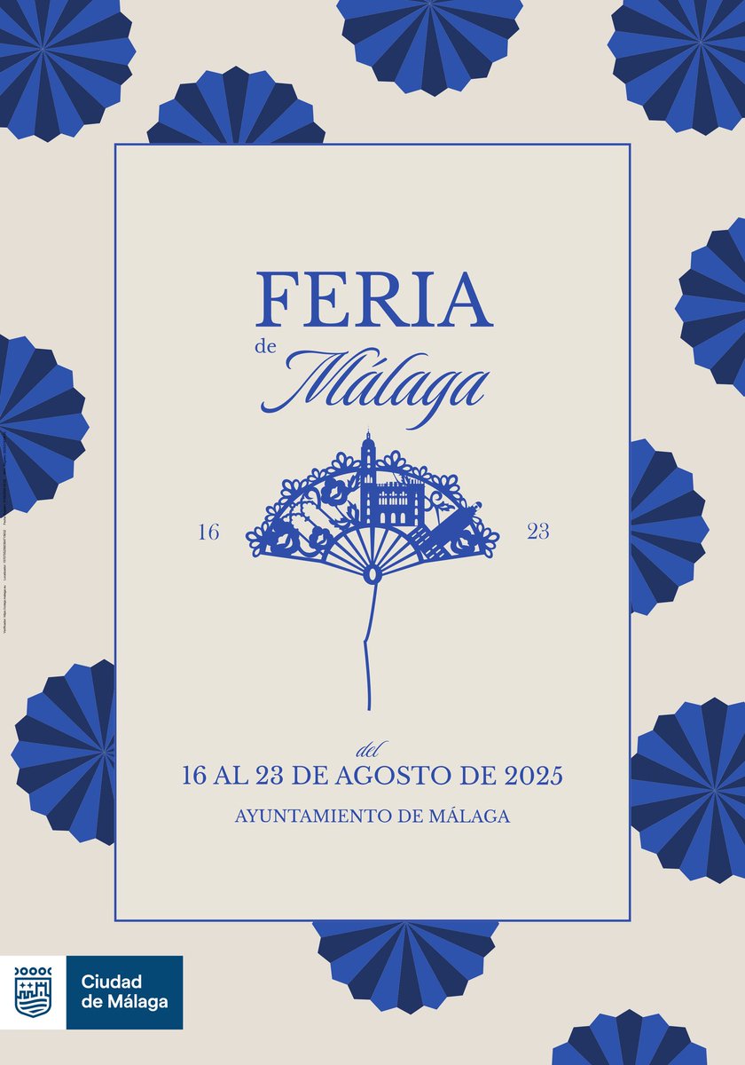 Ya tenemos el cartel de la próxima Feria de Málaga 💙
<a href="/malaga/">Ciudad de Málaga</a> 

#FeriadeMalaga #FeriaMLG
