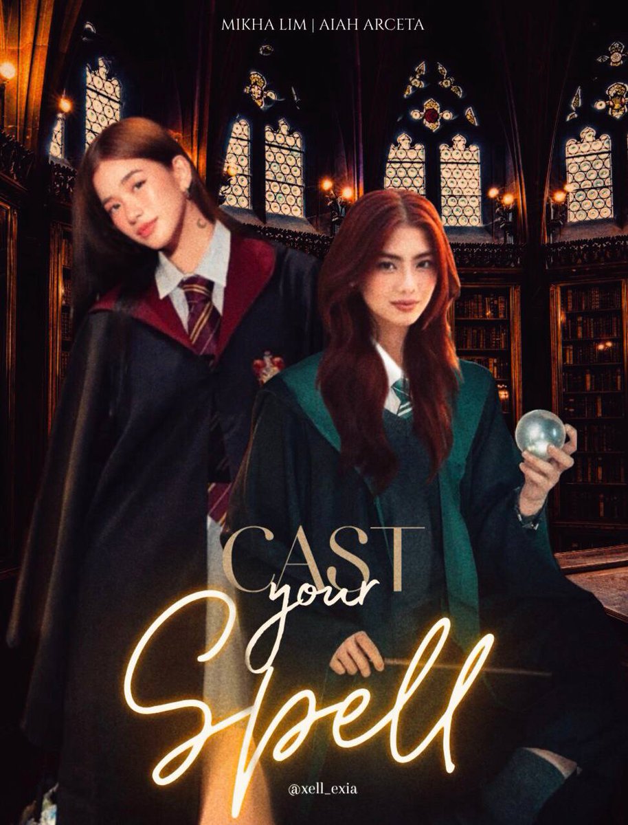 xell_exia's tweet image. &quot;Cast Your Spell&quot;

—A mikhaiah au wherein;

Artianna (🐶) and Moon (🦊) are ex-lovers who became an academic rivals. The rivalry is fueled by a mixture of unresolved feelings and a burning desire to prove themselves.