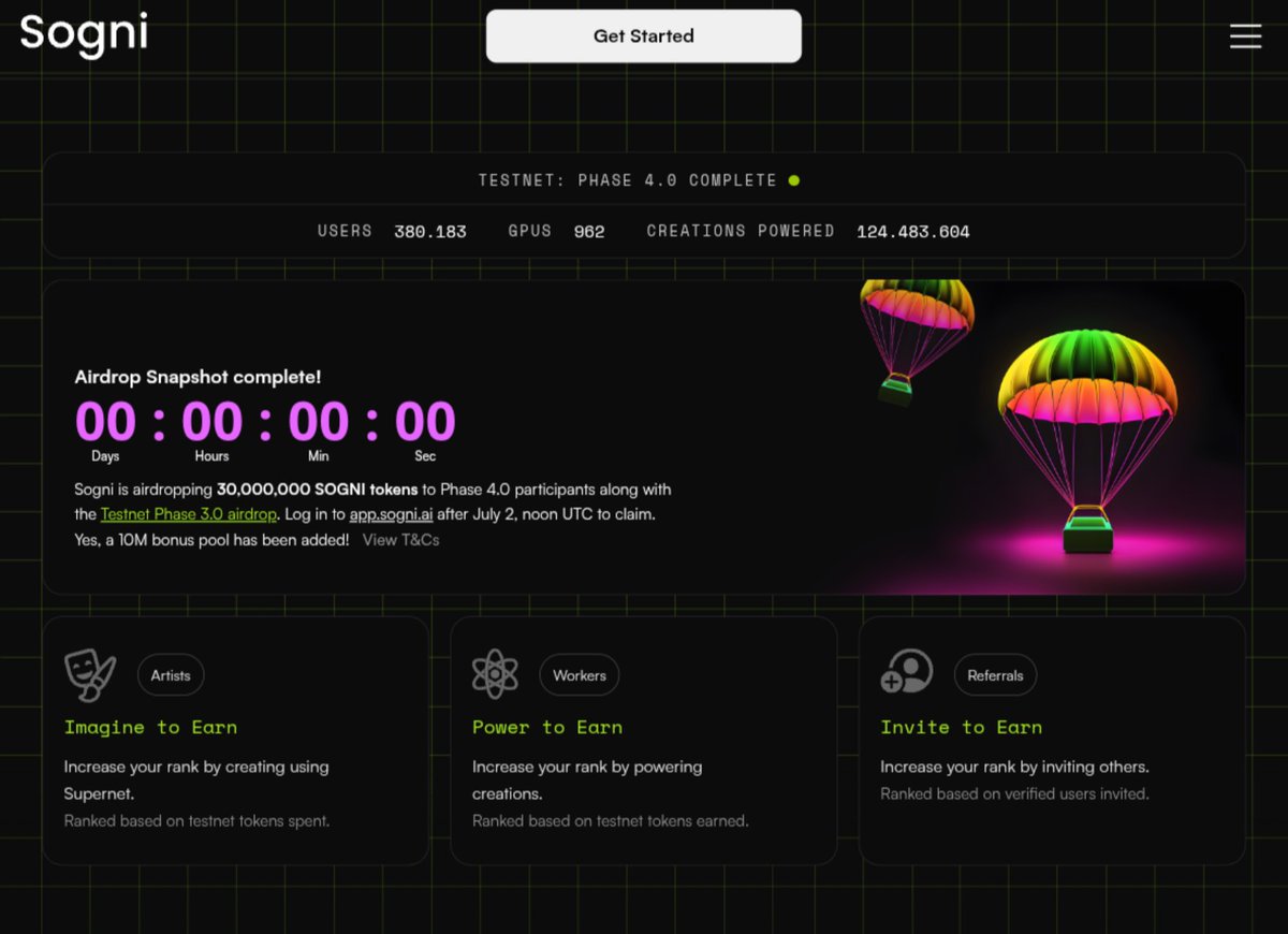 for those of you who follow this project,careful,currently there are many fake links that resemble the sogni website! don't connect your wallet and don't log in with your email.stay careful,okay!wait and monitor their official website,they will announce the time for taking tokens