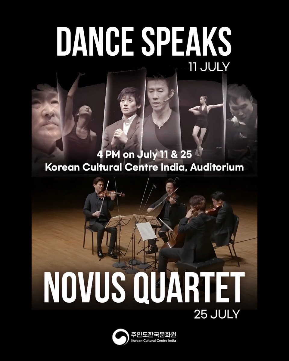 🗓️ 11&amp;25 June 2025 at 4pm
📍 Venue : Korean Cultural Centre India, Basement Auditorium

Pre-registration required.

To attend, registration begins on 3 July 2025 until seats close.

Registration Link - forms.gle/ZxCqzZqdNjJXyt…