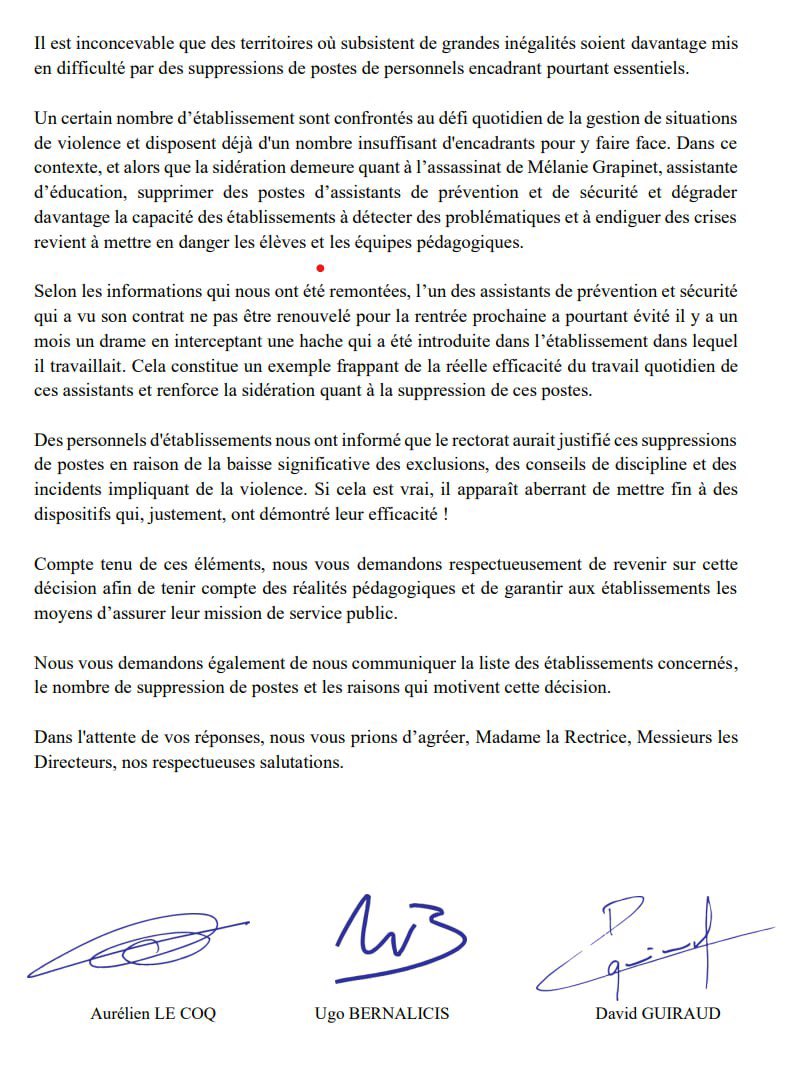 GuiraudInd's tweet image. 🚨 Il y a un mois, dans un collège du Nord, un élève est venu récemment avec une hache au collège. C'est l'intervention d'un Assistant Prévention Violence (APV) qui a évité un incident grave. Et pourtant le poste d'APV en question sera supprimé pour la prochaine rentrée. Et ce…