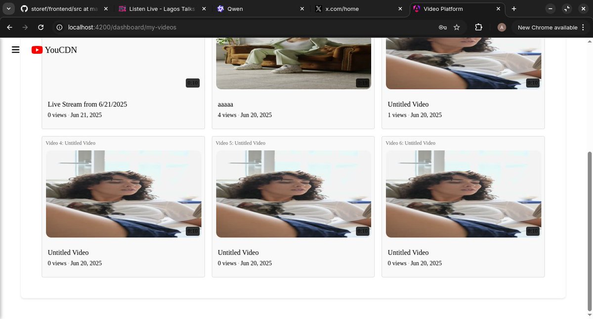 Anavheoba's tweet photo. Just launched StreamSphere! 🚀 A full-stack, low-latency video streaming platform built with #Angular & #NodeJS, all powered by the decentralized web.
All video content is stored on @Filecoin and delivered at lightning speed via #FilCDN.
Check out the code & demo!
@FilecoinCDN https://t.co/EGXvprIKNC