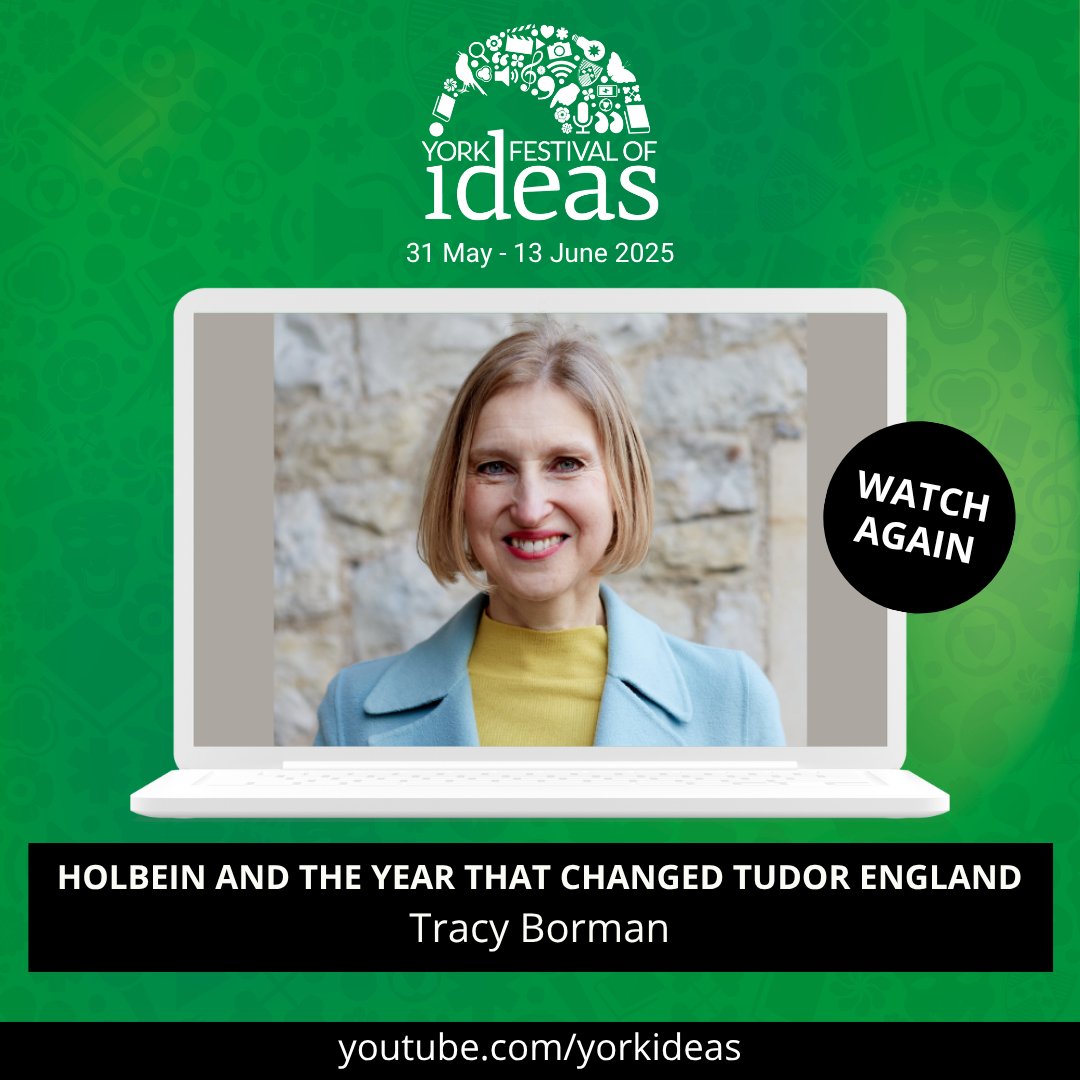 For one week only - catch the brilliant Tracy Borman's talk at this year's York Festival of Ideas - Holbein and the Year That Changed Tudor England. 

Available to watch on YouTube now at youtu.be/0hUslBBhQ14

#YorkIdeas