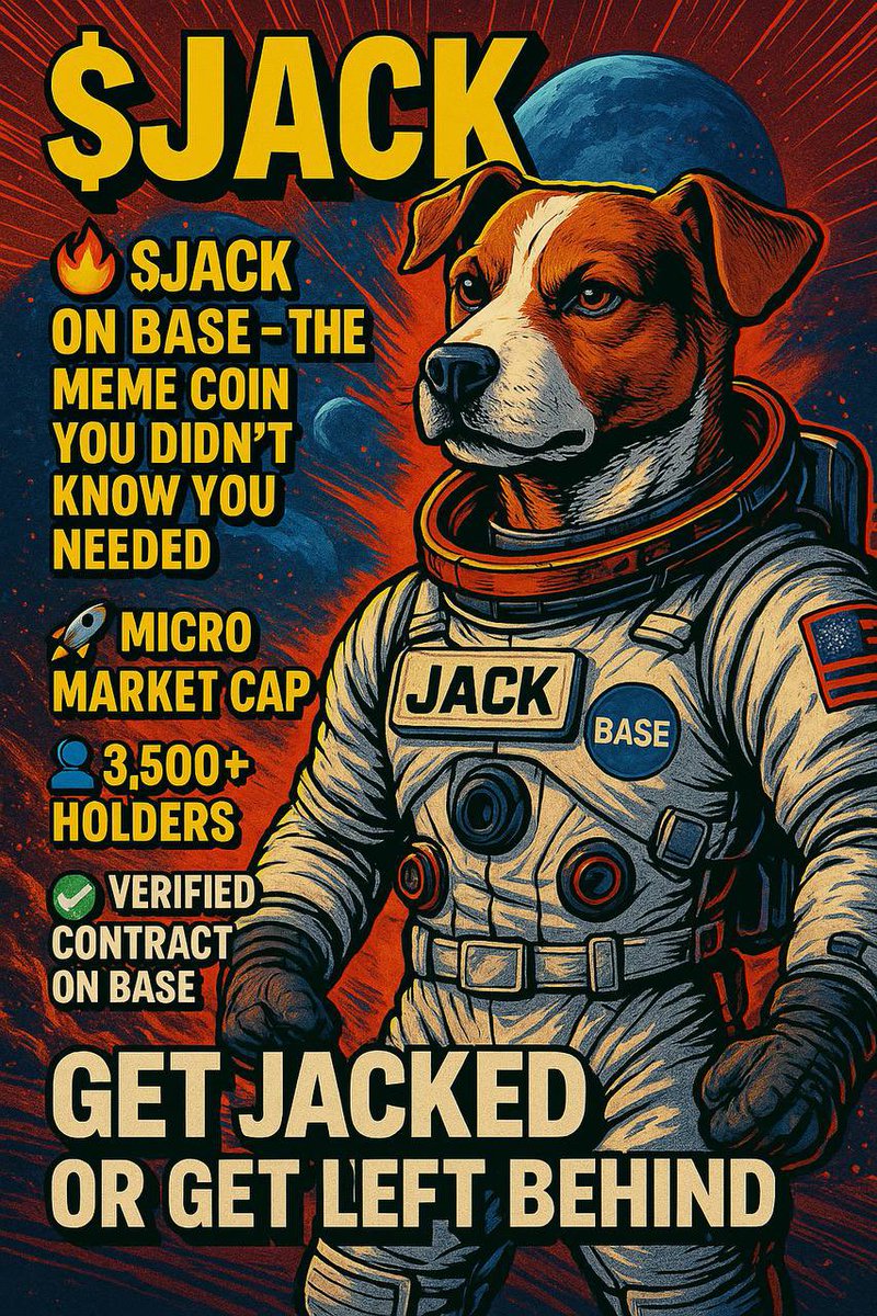 Badmanraska's tweet photo. @Degen_Hardy They bought hype.
We built conviction.
$JACK isn’t for the faint —
it’s for the ones who never leave the trench.
CA: 0x8d760f4fdA919A8e9F38237ee003fe8ff0ca9eF7
TG: https://t.co/P8uumXVi2q
X: @jackwillsaveus1
#JackOnBase #TrenchBuilt #NoRoomForWeakness https://t.co/yAC1j67s9u