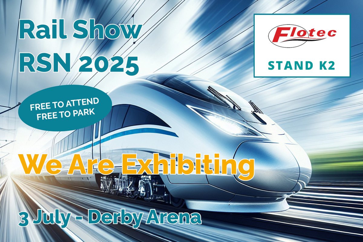 FlotecIndLtd's tweet photo. Just one day to go until @RSNevents  2025! Make sure to visit Flotec on stand K2. You can't miss us, when you enter the exhibition doors, look to your right and there we are! Talk to the team about DMU engine cooling solutions, train fleet battery charging, and more! https://t.co/9KHJyPsZa2