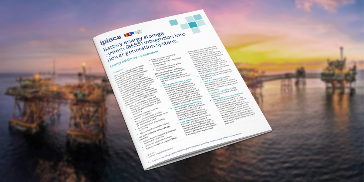 We are pleased to announce the release of
➡️IOGP Info Sheet 45 - Fractionation columns
➡️IOGP Info Sheet 46 - Battery energy storage system (BESS) integration into power generation systems

📷 Download the Info Sheets at iogp.org/bookstore/prod…