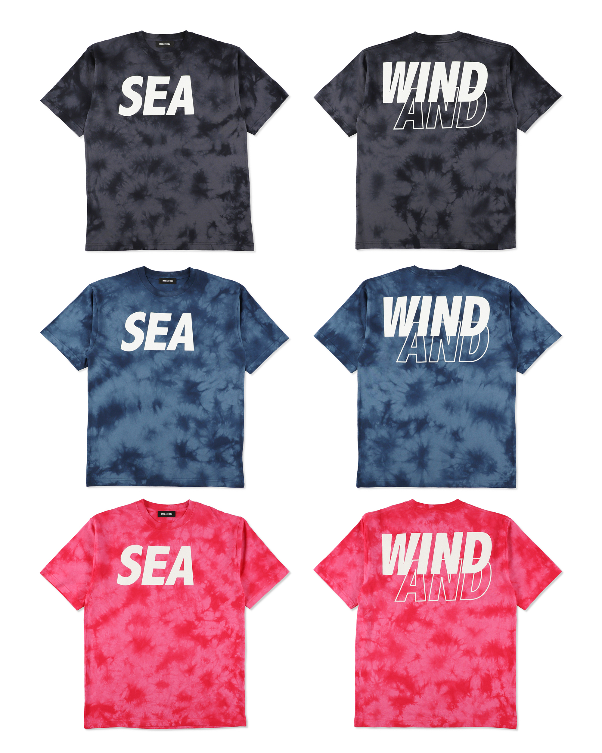 店舗限定！wind and sea tie dye origenal tea L 店舗限定！wind and sea tie dye origenal tea L