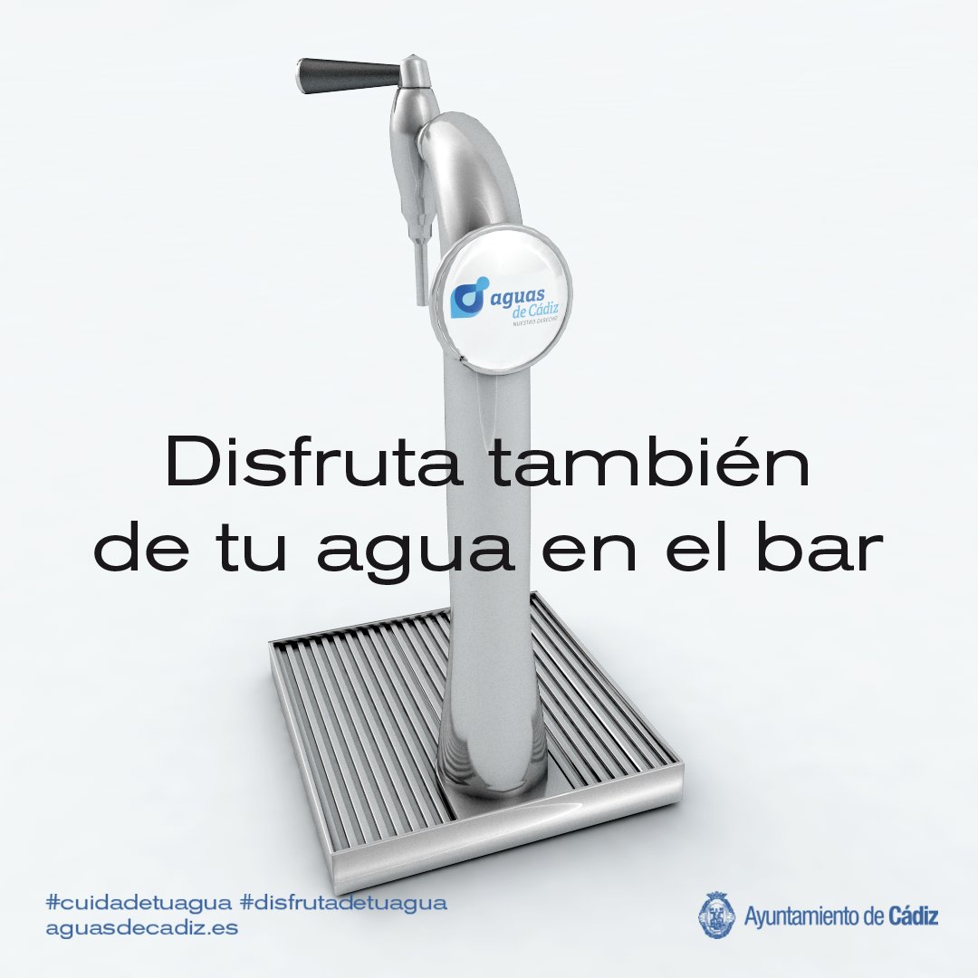 En días de altas temperaturas como los que estamos viviendo recuerda que es imprescindible hidratarse correctamente. 
Puedes pedir AGUA  DEL GRIFO EN EL BAR. 

#verano #oladecalor #cádiz