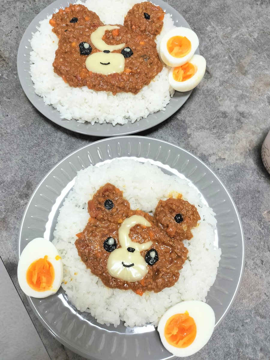 ヒメグマのキーマカレー🍛
ヌァンシィさんのビッパカレーを見てヒメグマで作りたくなっちゃいました(*´꒳`*)
ヌァンシィさんは他にもデデンネを作ってたり、色んな料理でポケモンを作ってるので是非見てみてください( ˶'ᵕ'˶)
 #ポケモン料理  #ポケモン