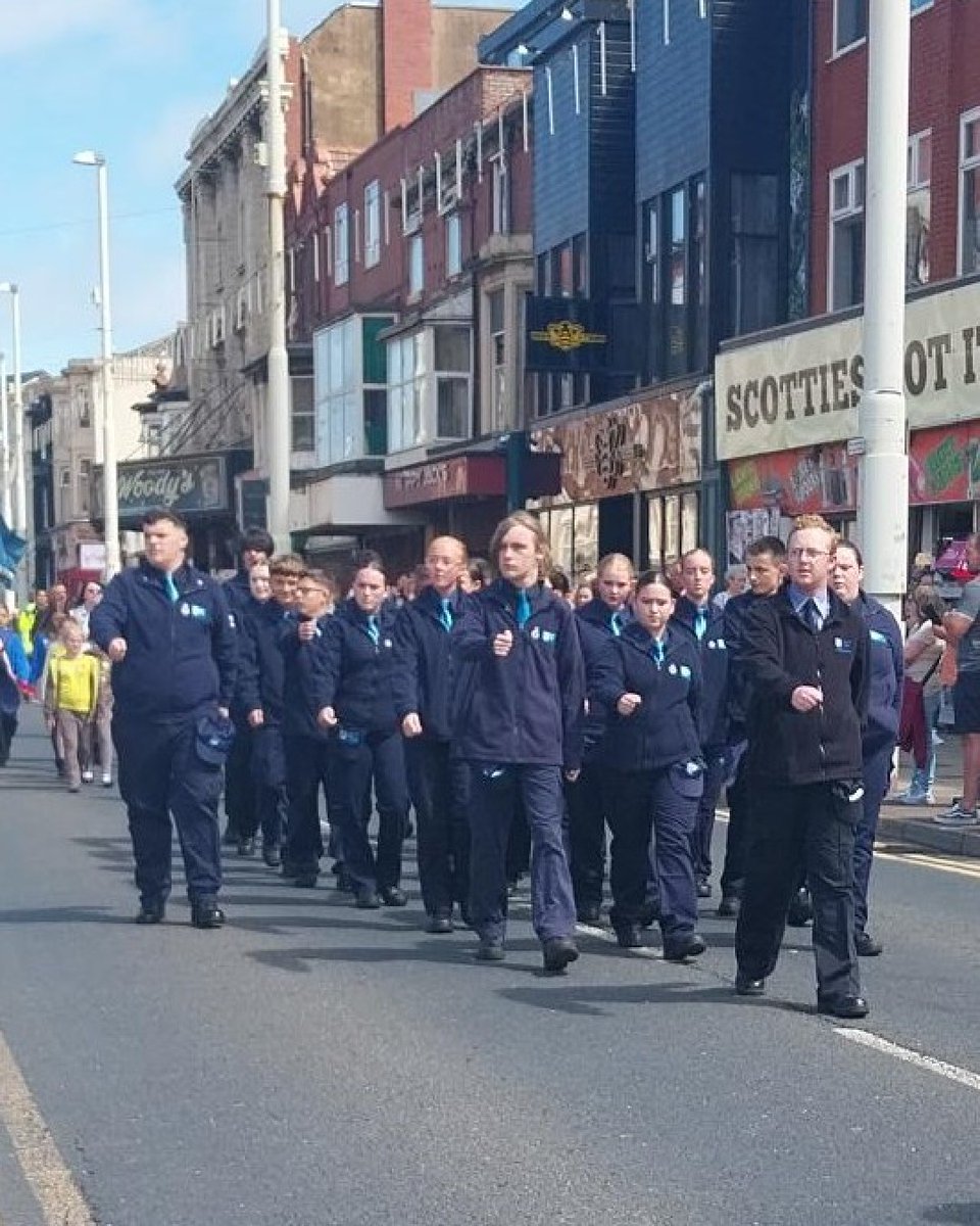 Armed Forces Week ended with a service at the Cenotaph and then a march along the Promenade for Blackpool and Fylde Police Cadets, who joined by other cadet units and veterans to mark the occasion. Proud moment.