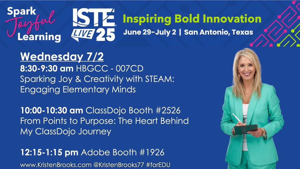 Super excited about these ISTE+ASCD sessions today! #ISTELive #ASCDAnnual <a href="/ClassDojo/">ClassDojo</a> Let’s Connect #forEDU
