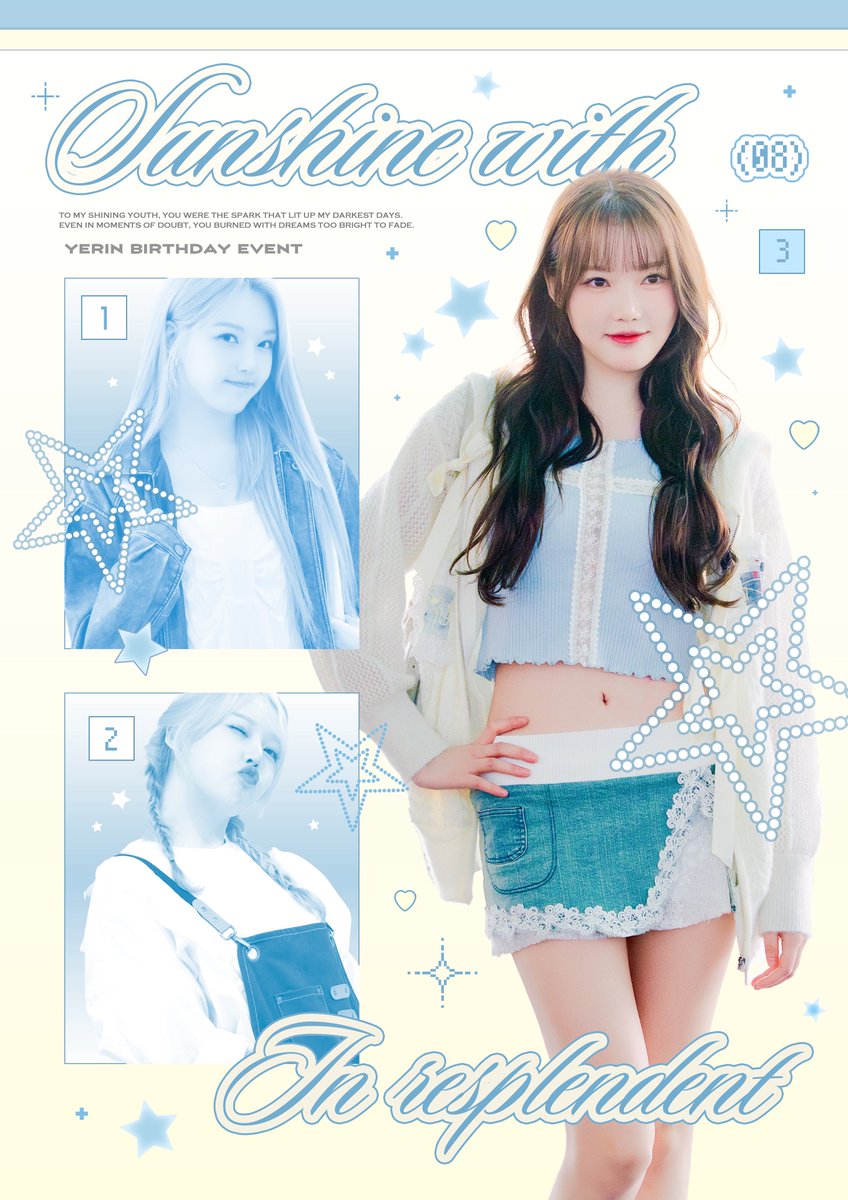 YerinHada0819's tweet photo. 𝟮𝟬𝟮𝟱 𝙔𝙀𝙍𝙄𝙉 𝘽𝙞𝙧𝙩𝙝𝙙𝙖𝙮 𝘾𝙖𝙛𝙚 𝙀𝙫𝙚𝙣𝙩

예린이의 생일을 맞이하여 생일 카페
이벤트를 진행합니다💛

자세한 내용은 공지를 참고해주시기 바랍니다

📍카페린
🗓️ 2025.08.17~19

#예린이의_스타일링_비법 https://t.co/yv4YbRUKMU