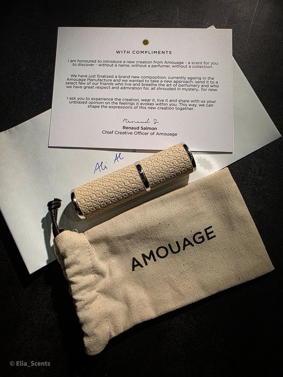 سلام عليكم ويا هلا بعشاق العطور...

اللهم لك الحمد والشكر. بكل فخر واعتزاز، تم اختياري ضمن النخبة من "أمواج" لأكون جزء من هالتجربة الفريدة مع إبداعهم العطري الجديد اللي كله غموض. 🌟 شكراً جزيلاً لأفخم دار عطور نيش دار "أمواج" على هالتقدير الكبير. متشوق لاستكشاف هالتحفة ومشاركة