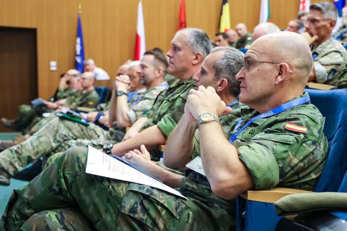NATO_JFTC's tweet photo. Preparations for Ex. LOYAL LEDA 26 📍#JFTC. Delegates from 21 nations are shaping the tactical backbone of #LOLE26. "Together, we’re laying the foundation for JFTC’s flagship exercise, building cohesion, readiness &realism,” MAJ Strüdinger, #JFTC Officer of Primary Responsibility https://t.co/EcsBbYkrlW