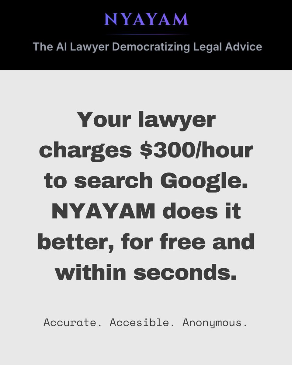 Another day, another code sprint with claude code, another product: nyayam.org

Please take it for a spin and suggest improvements. 🙏
