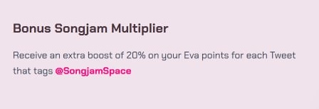payamsky716's tweet photo. 🚨 Heads up! The @EvaOnlineXyz website has just been updated.
One key detail: Tagging @SongjamSpace now gives you 20% more points!
Don’t forget to tag them in your posts — every point counts. 🙏
#EvaArmy #Web3 #Airdrop
$eva https://t.co/Yr1oFvCGuh