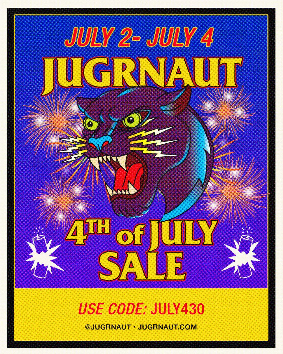 Jugrnaut 4th of July Sale July-2nd - 4th 
30% off in-store and online (some exclusions) 

Code: july430

jugrnaut.com

#csws #4thjuly