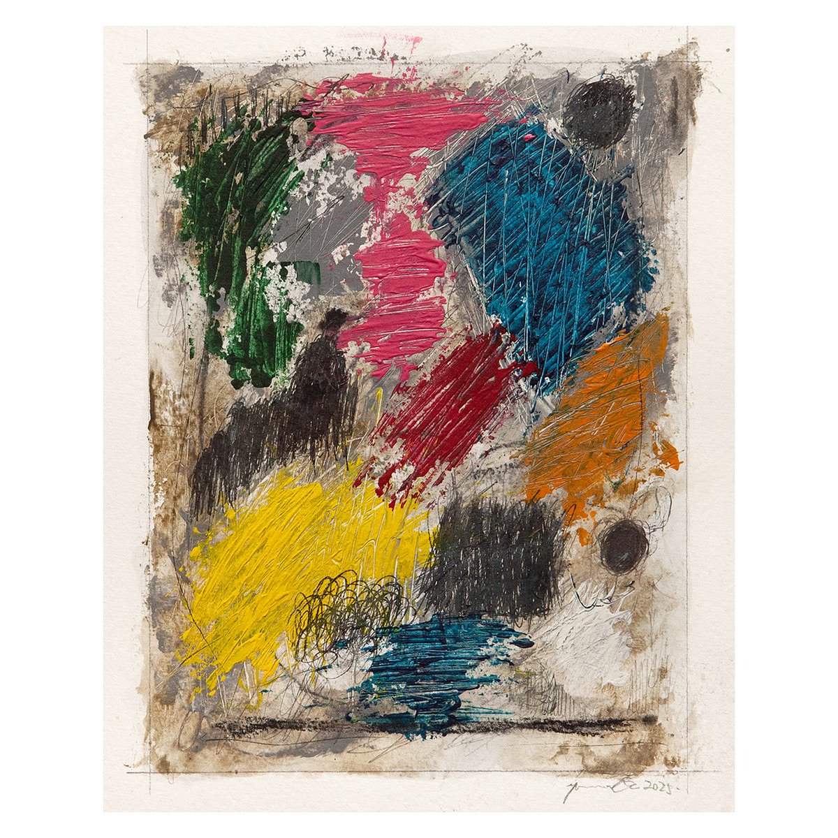 yukihiro79's tweet photo. “composition for old recollections”
mix media on paper 
273mm x 220mm / F3
2025 https://t.co/mba0LXyeos