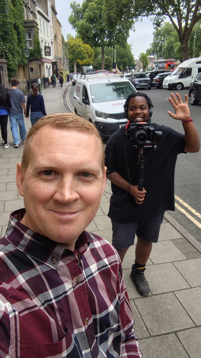 Filming in Oxford today