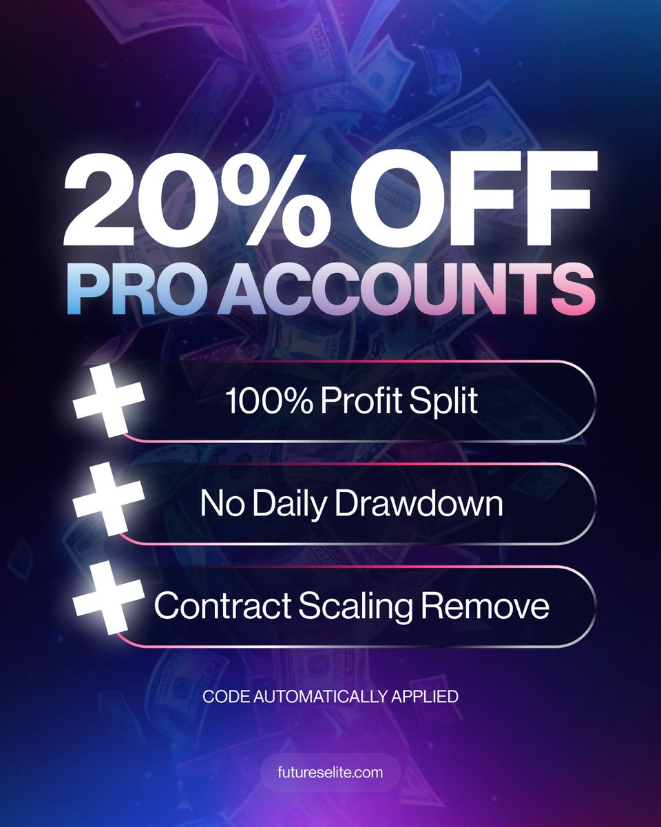 🔥 30% OFF Starter, Instant &amp; Custom accounts
🔥 20% OFF Pro accounts

✅ 100% profit split
✅ No daily drawdown
✅ Contract scaling removed
✅ Code auto-applied for zero hassle

The prop game, upgraded ;)