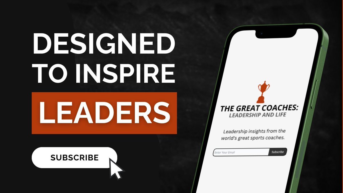 CoachesGreat's tweet image. Have you signed up for our fortnightly newsletter yet?
With the Great Coaches newsletter, you can delve deeper into our interviews with our highlight summaries and guest profiles. You'll also find inspiring quotes, prompts to help you improve your leadership skills, and great…