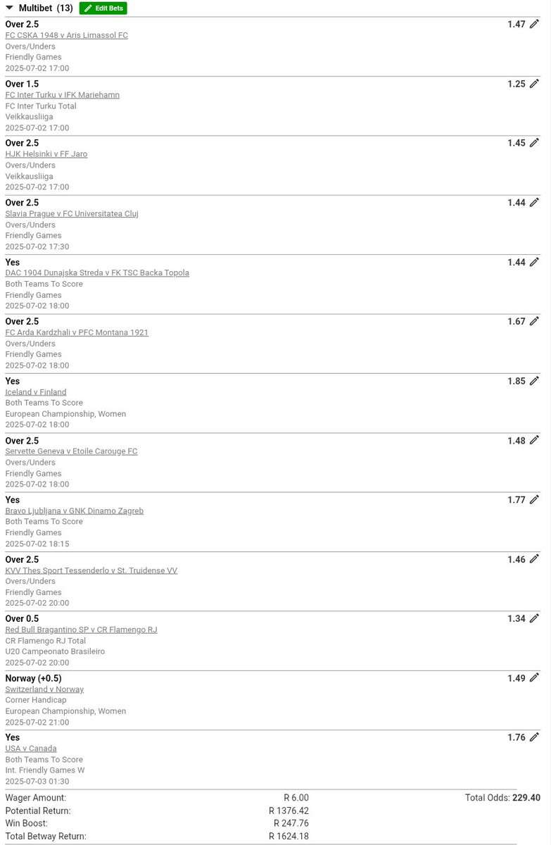 AdolphMokhala's tweet photo. 🥅Goals Over 2.5 - Both TT Score ⚽ Kick 17:00 💥 229 Odds 💚Code - BW5A01AAE
#BETWAY #betwaycwc #betwaycode https://t.co/MZPasBcT4v