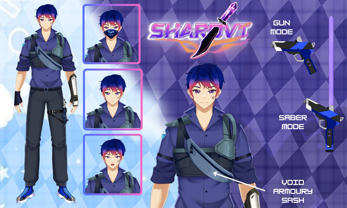 ShardVT's tweet image. ❖ — ᖴᑌᒪᒪ ᗰOᗪEᒪ — ❖
You can call me by my code name Shard &amp;amp; im a multi-verse mercenary, dont worry i wont hurt you… unless im paid to do so

Art &amp;amp; Rigging by: @Mirabelleart
Gifted by: my brother @LumiereGrimson(won his raffle)
Logo by: @TamaPonvt

#Vtuber #Vtubers