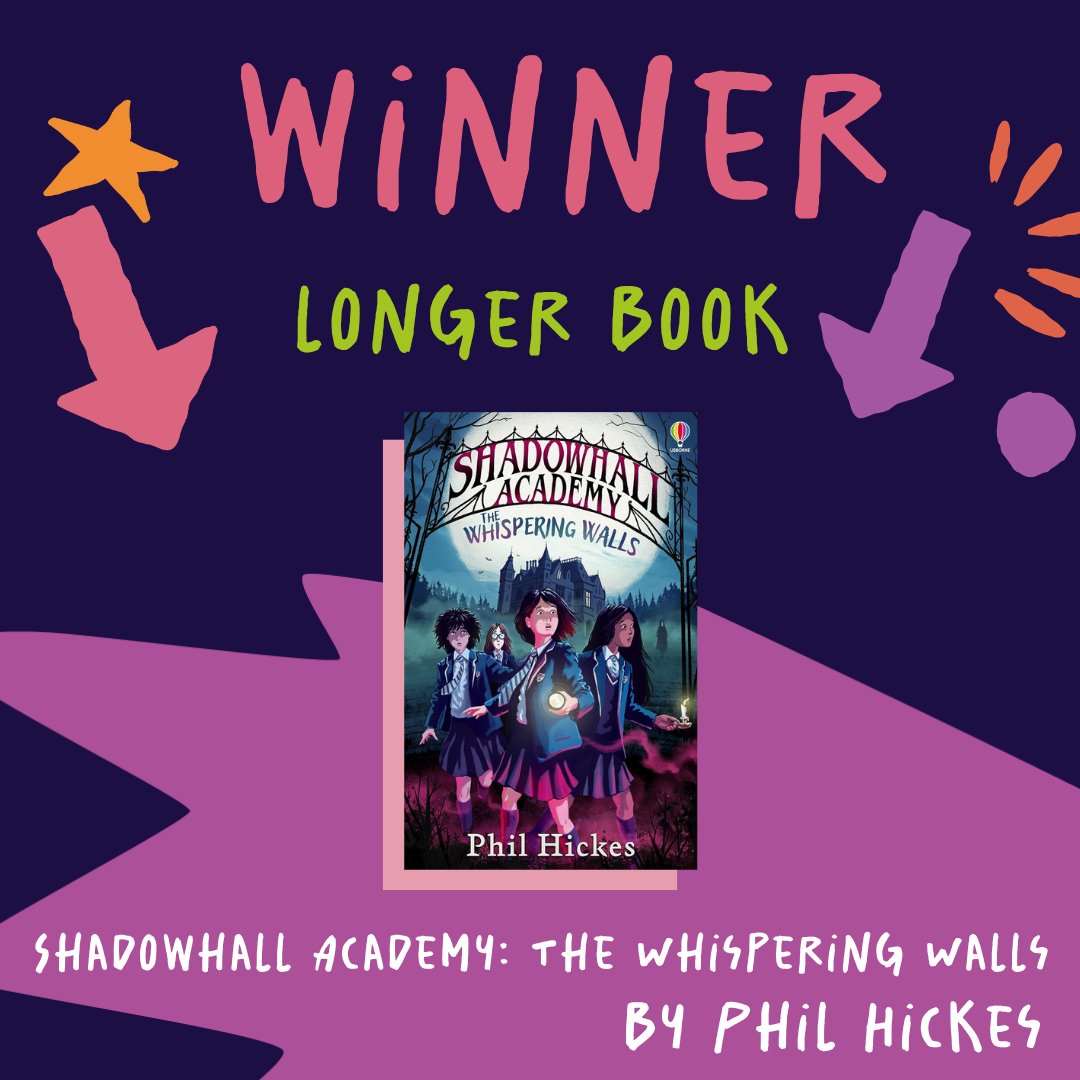 The winner of our Longer Book category is Shadowhall Academy: The Whispering Walls by Phil Hickes! 🏰👻

A huge thank you to everyone who read, shared and voted! 📖

Missed any of our InspiRead author talks? You can still watch them online at inspireculture.org.uk/inspiread2025