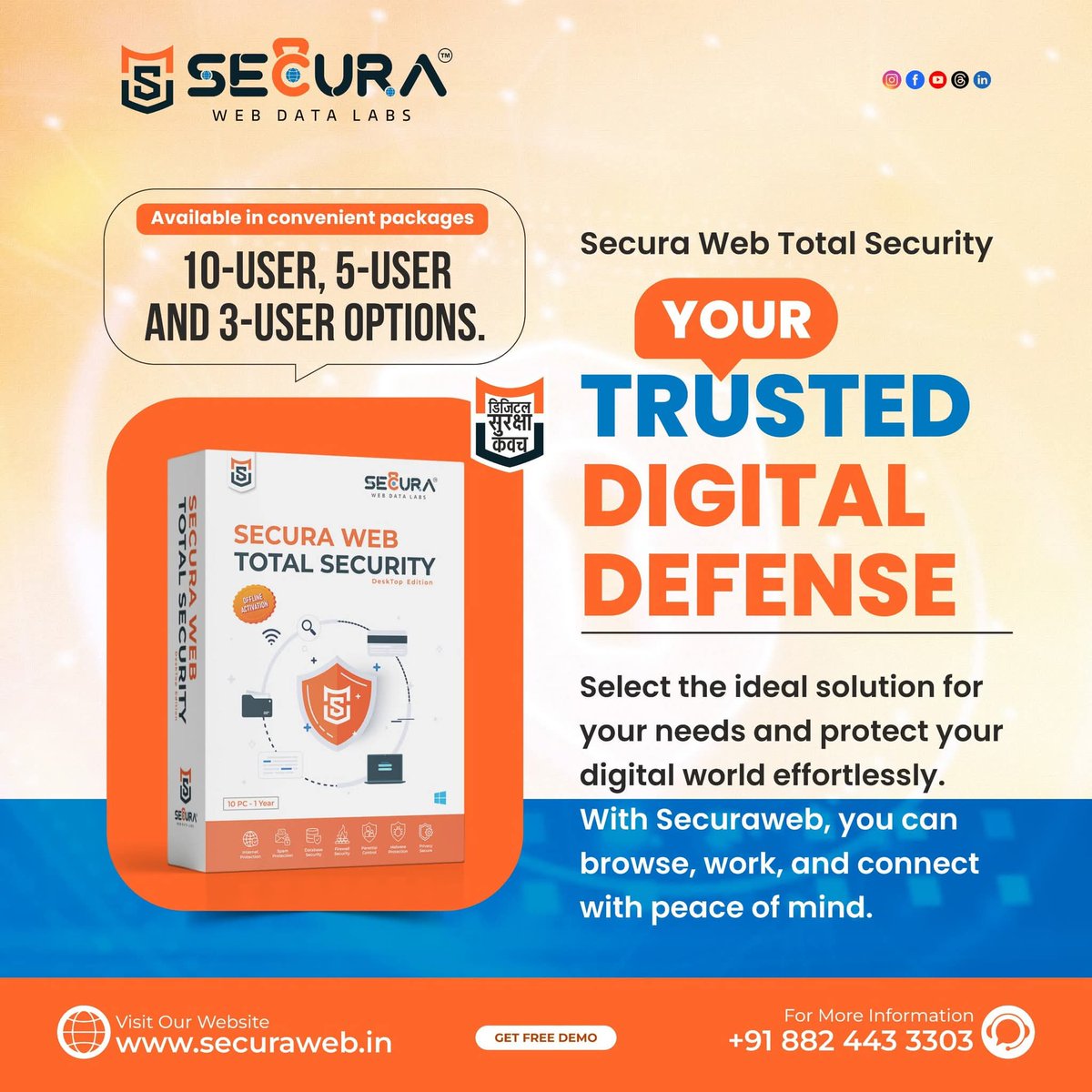 SecuraWebDL's tweet photo. ๐ก๏ธ ๐๐๐๐ฎ๐ซ๐ ๐๐๐ ๐๐จ๐ญ๐๐ฅ ๐๐๐๐ฎ๐ซ๐ข๐ญ๐ฒ
Secura Web Data Labs Your Trusted Partner in Digital Security.
โจ ๐๐ฎ๐ฉ๐๐ซ๐ข๐จ๐ซ ๐๐ซ๐จ๐ญ๐๐๐ญ๐ข๐จ๐ง
โจ ๐๐๐๐ฅ๐ข๐ง๐ ๐๐๐ญ๐ข๐ฏ๐๐ญ๐ข๐จ๐ง
๐ https://t.co/TKlmegF7Uc
#SecuraWeb #antivirussolution #antivirusSoftware https://t.co/iDavDzN0CF